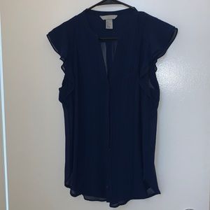 H&M navy blouse